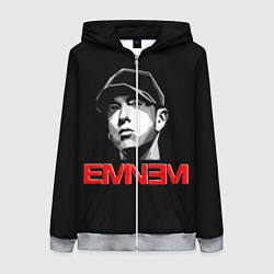 Толстовка на молнии женская Eminem, цвет: 3D-меланж