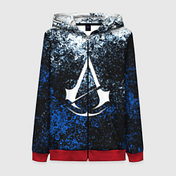 Толстовка на молнии женская ASSASSINS CREED, цвет: 3D-красный