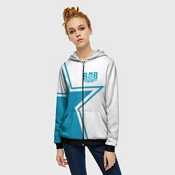 Толстовка на молнии женская ВДВ, цвет: 3D-черный — фото 2