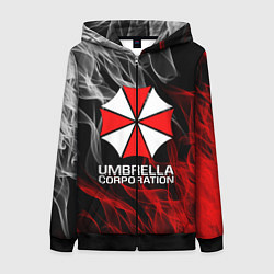 Толстовка на молнии женская UMBRELLA CORP, цвет: 3D-черный