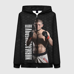 Женская толстовка на молнии Хабиб Нурмагомедов