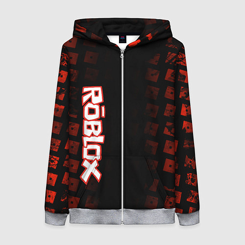 Женская толстовка на молнии Roblox / 3D-Меланж – фото 1