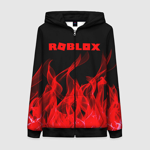 Женская толстовка на молнии ROBLOX / 3D-Черный – фото 1