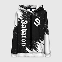 Толстовка на молнии женская SABATON, цвет: 3D-белый