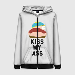 Женская толстовка на молнии Kiss My Ass