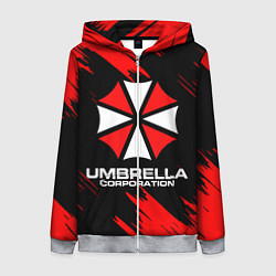 Женская толстовка на молнии Umbrella Corporation