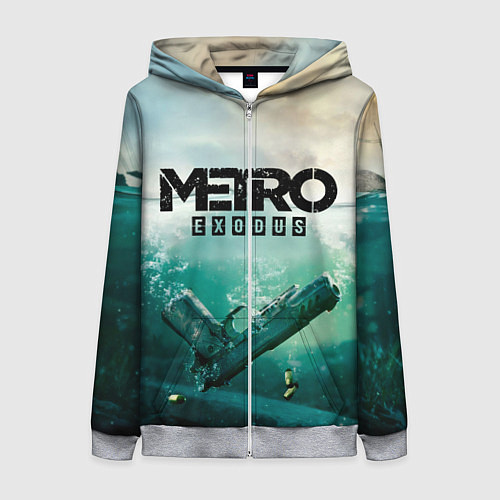 Женская толстовка на молнии METRO EXODUS / 3D-Меланж – фото 1