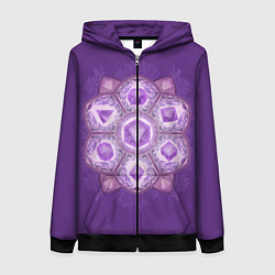 Женская толстовка на молнии DnD Dices - Lavander