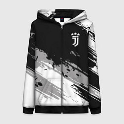 Толстовка на молнии женская Juventus F C, цвет: 3D-черный