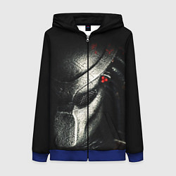 Толстовка на молнии женская PREDATOR, цвет: 3D-синий