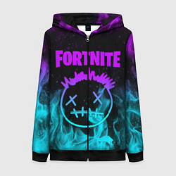 Толстовка на молнии женская FORTNITE X TRAVIS SCOTT, цвет: 3D-черный