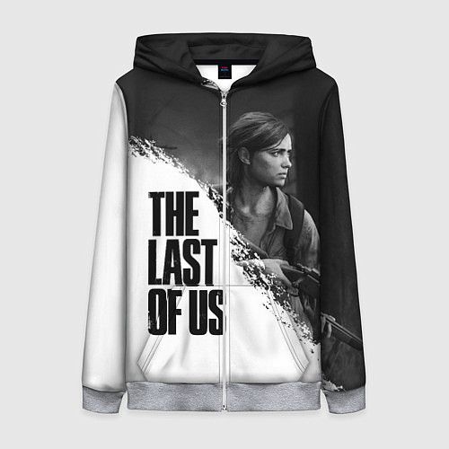 Женская толстовка на молнии THE LAST OF US 2 / 3D-Меланж – фото 1
