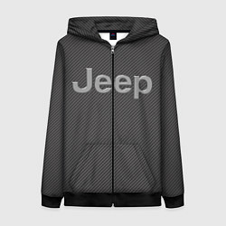 Толстовка на молнии женская JEEP, цвет: 3D-черный