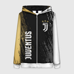 Толстовка на молнии женская JUVENTUS, цвет: 3D-белый