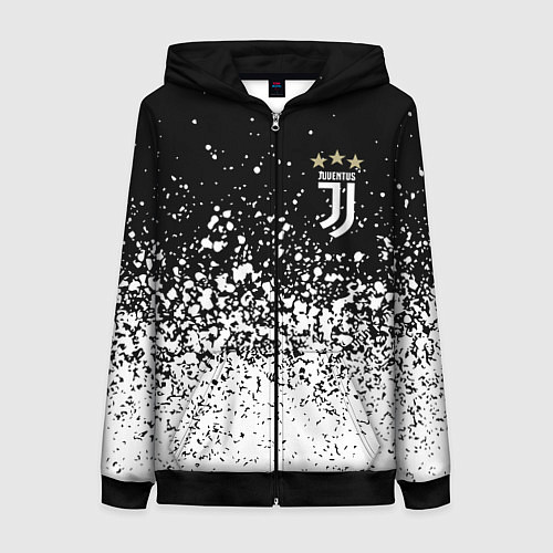 Женская толстовка на молнии JUVENTUS / 3D-Черный – фото 1