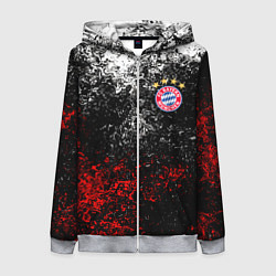 Толстовка на молнии женская BAYERN MUNCHEN, цвет: 3D-меланж