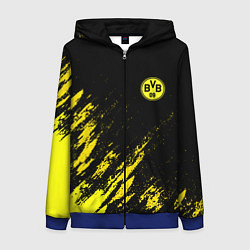 Толстовка на молнии женская BORUSSIA, цвет: 3D-синий