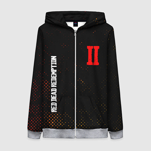 Женская толстовка на молнии RED DEAD REDEMPTION 2 / 3D-Меланж – фото 1