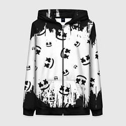 Толстовка на молнии женская MARSHMELLO МАРШМЕЛЛОУ, цвет: 3D-черный