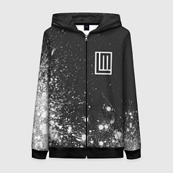 Толстовка на молнии женская LINDEMANN ЛИНДЕМАНН, цвет: 3D-черный