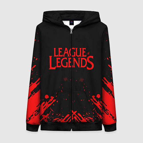 Женская толстовка на молнии League of legends / 3D-Черный – фото 1