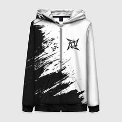 Толстовка на молнии женская METALLICA МЕТАЛЛИКА, цвет: 3D-черный