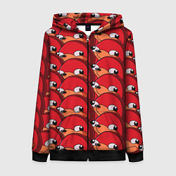 Толстовка на молнии женская Knuckles, цвет: 3D-черный