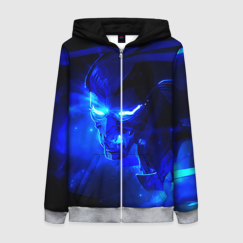 Женская толстовка на молнии Валорант / 3D-Меланж – фото 1