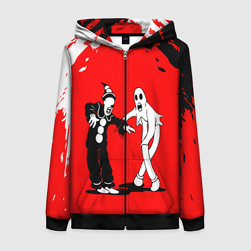 Женская толстовка на молнии GHOSTEMANE / 3D-Черный – фото 1