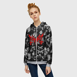 Толстовка на молнии женская MAYHEM, цвет: 3D-меланж — фото 2