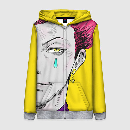 Женская толстовка на молнии Hunter x Hunter Хисока / 3D-Меланж – фото 1