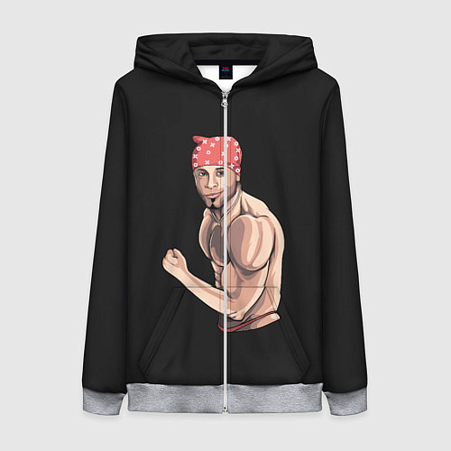 Женская толстовка на молнии Ricardo / 3D-Меланж – фото 1