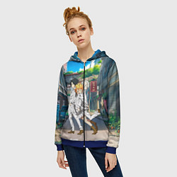 Толстовка на молнии женская Обещанный Неверленд, цвет: 3D-синий — фото 2