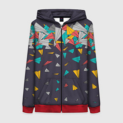 Женская толстовка на молнии Самолётики