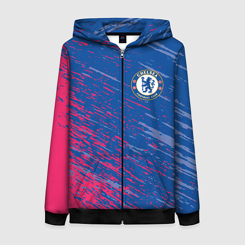 Женская толстовка на молнии CHELSEA / 3D-Черный – фото 1