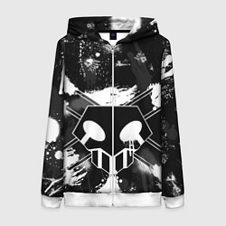 Женская толстовка на молнии БЛИЧ ШИНИГАМИ ЛОГО НА СПИНЕ