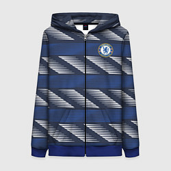 Толстовка на молнии женская FC Chelsea Breathe Training Top 202122, цвет: 3D-синий