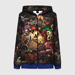 Толстовка на молнии женская Кошмар Исаака, цвет: 3D-синий