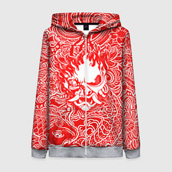 Толстовка на молнии женская Samurai, цвет: 3D-меланж