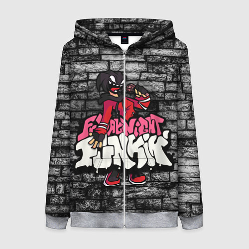 Женская толстовка на молнии Friday Night Funkin A G O T I / 3D-Меланж – фото 1