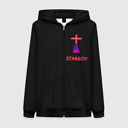 Толстовка на молнии женская STARBOY - The Weeknd, цвет: 3D-черный