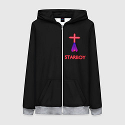 Толстовка на молнии женская STARBOY - The Weeknd, цвет: 3D-меланж
