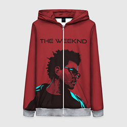 Женская толстовка на молнии The weeknd