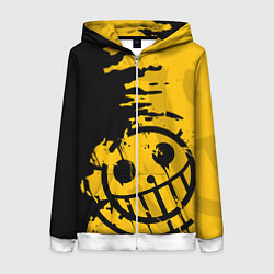 Толстовка на молнии женская ONE PIECE PIRATES ПИРАТЫ, цвет: 3D-белый