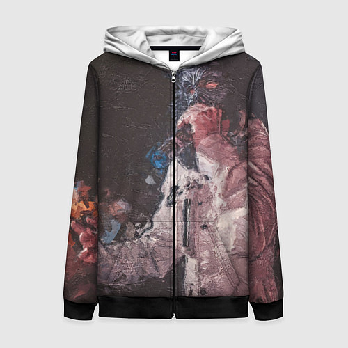 Женская толстовка на молнии Paul de Technoir / 3D-Черный – фото 1