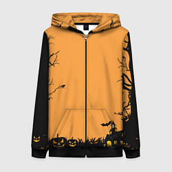 Женская толстовка на молнии Orange Halloween TRD