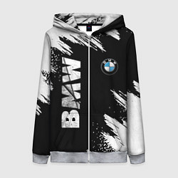 Толстовка на молнии женская BMW GRUNGE БМВ ГРАНЖ, цвет: 3D-меланж