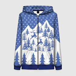 Женская толстовка на молнии Горные Олени