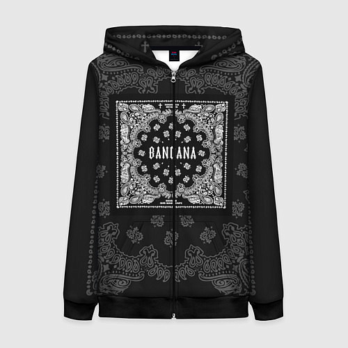 Женская толстовка на молнии Big Baby Tape x Kizaru: BANDANA / 3D-Черный – фото 1