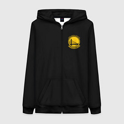 Женская толстовка на молнии GOLDEN STATE WARRIORS BLACK STYLE